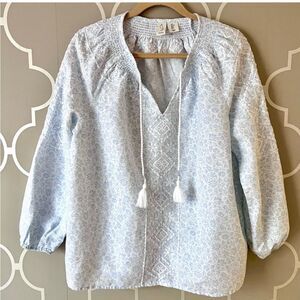 Joie Linen Blend Blouse